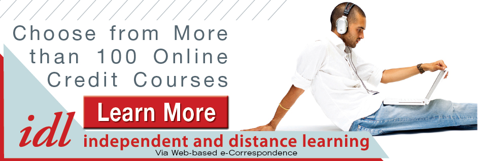 Choose from more than 100 Online Credit Courses - Learn More