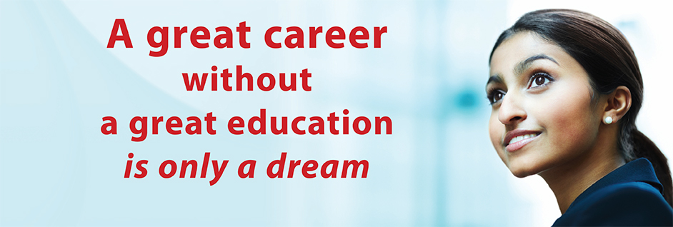 A great career without a great education is only a dream