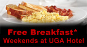 Enjoy the UGA Hotel's weekend breakfast special