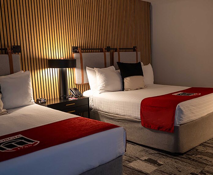 Vice President’s Queen Suite at the UGA Hotel in Athens, GA