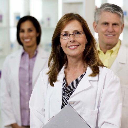 Portrait of a group of pharmacists