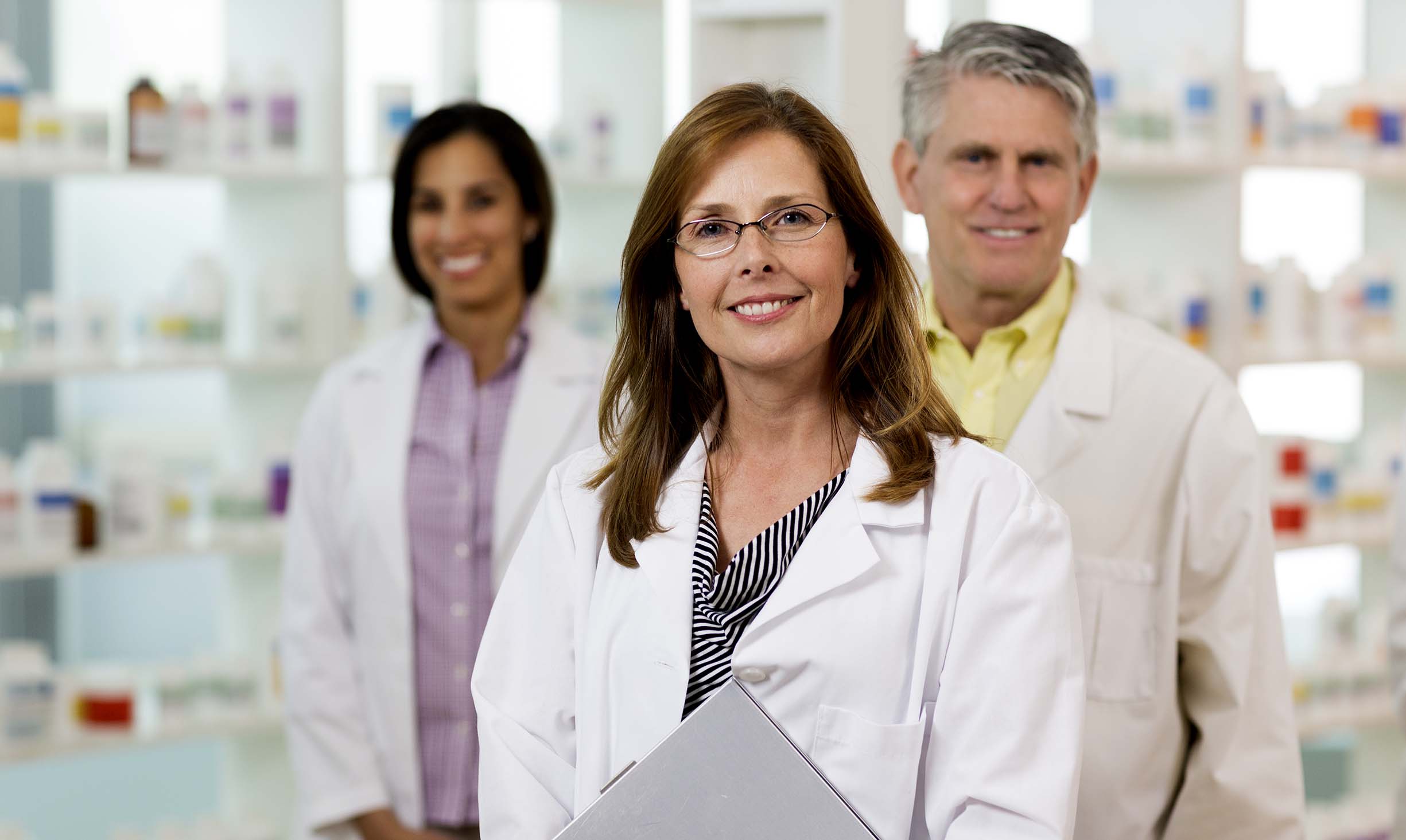 Portrait of a group of pharmacists