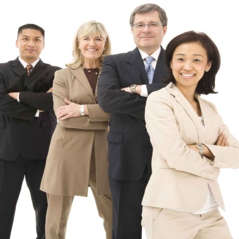 Confident Mature Business team