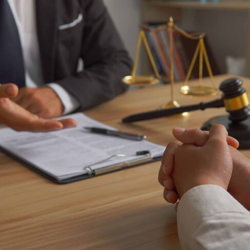 Lawyer accepting contract approval, rights of liberty, defending client.
