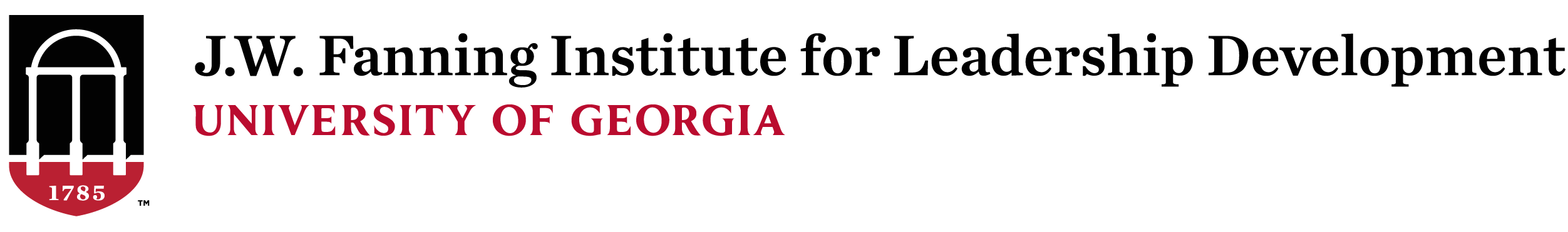 J.W. Fanning Institute for Leadership Development, University of Georgia Logo