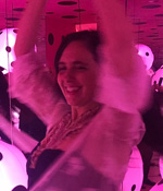 Andrea Trombetta with Kusama and Love Transformed Into Dots