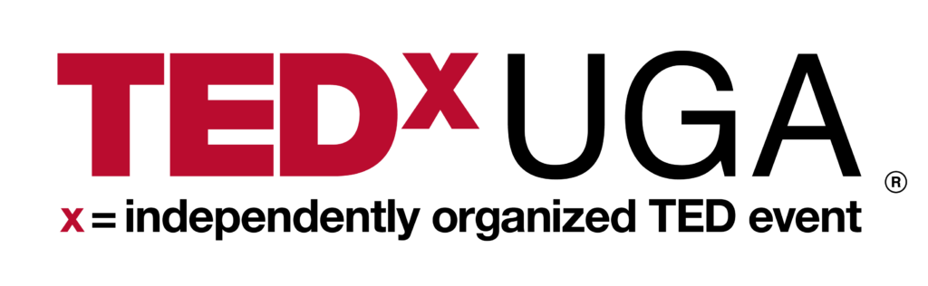 TEDxUGA, x=independently organized TED event logo